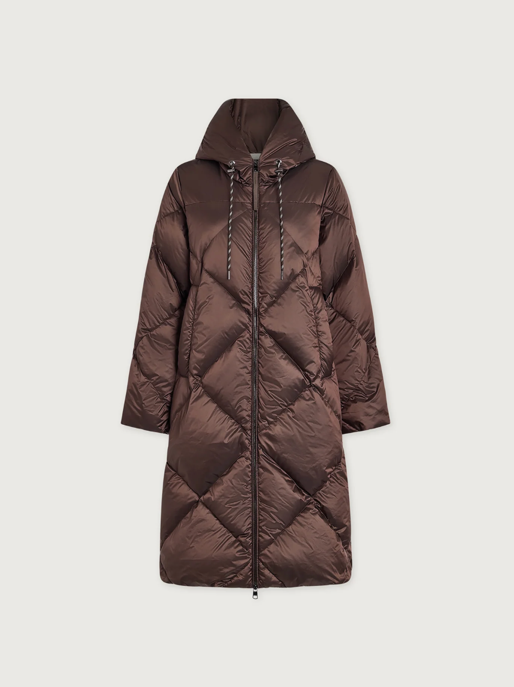 ASHFIELD DOWN PUFFER COAT TRUFFLE METALLIC