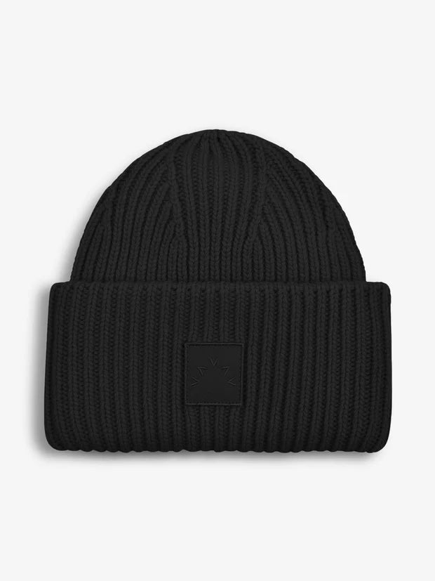 CRESTA RIB BEANIE BLACK