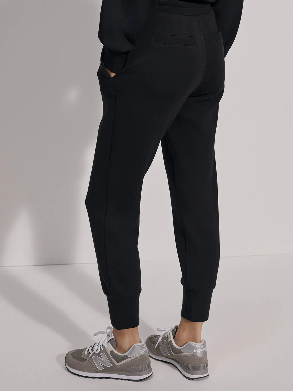 SLIM CUFF PANT DOUBLESOFT BLACK 25"