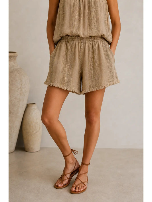 FREYA GLAM SHORTS BROWN