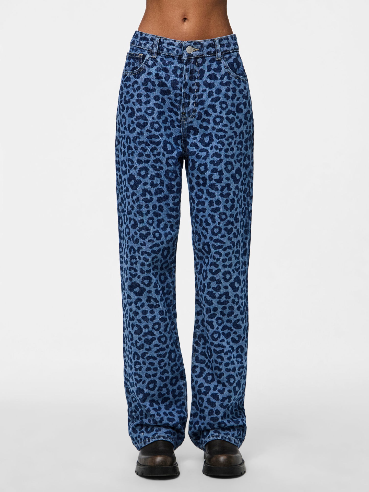 NOVA JEANS BLUE LEOPARD