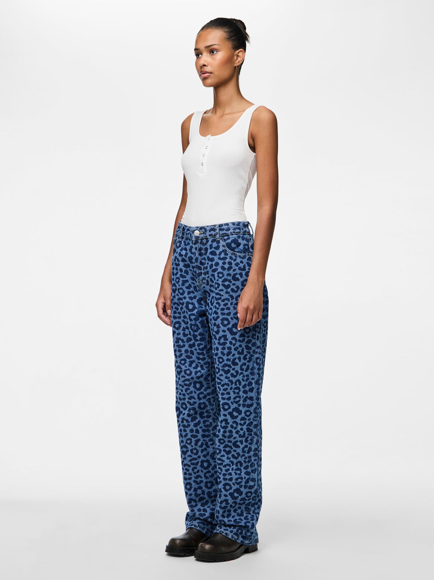 NOVA JEANS BLUE LEOPARD