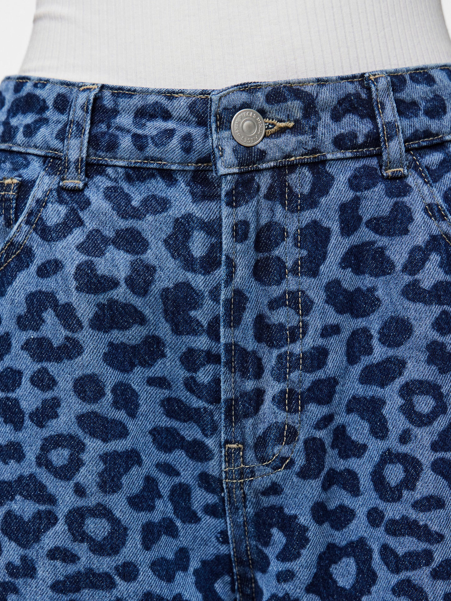 NOVA JEANS BLUE LEOPARD