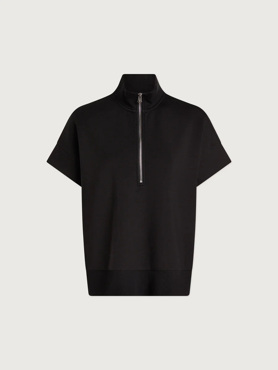 RITCHIE SS ZIP SWEAT BLACK