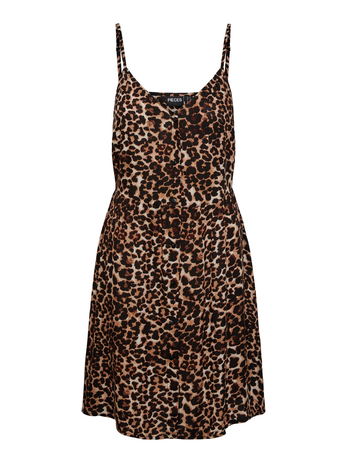 TALA SLIP DRESS INDIAN TAN LEOPARD