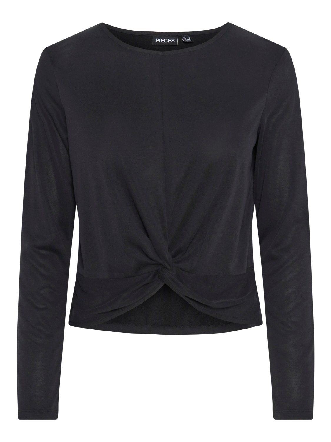 ANORA LS KNOT TOP BLACK