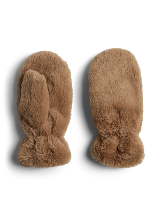 JEANEL MITTENS SILVER MINK