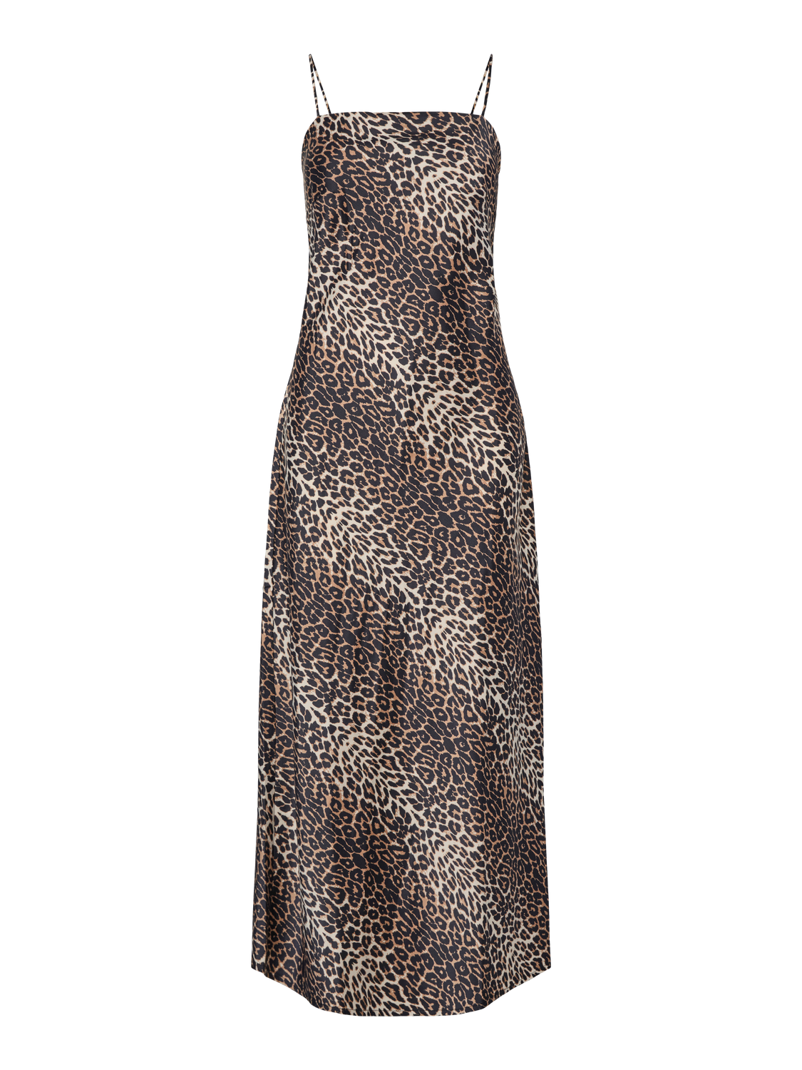 SUMMER MIDI SLIP DRESS LEOPARD