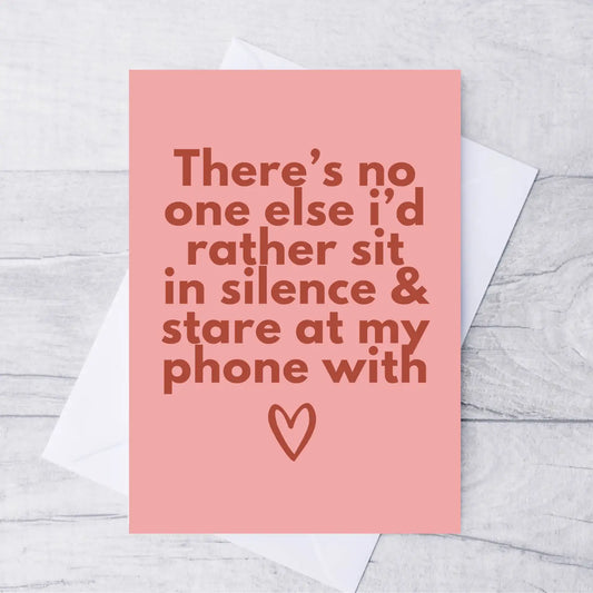 STARE AT PHONE CARD