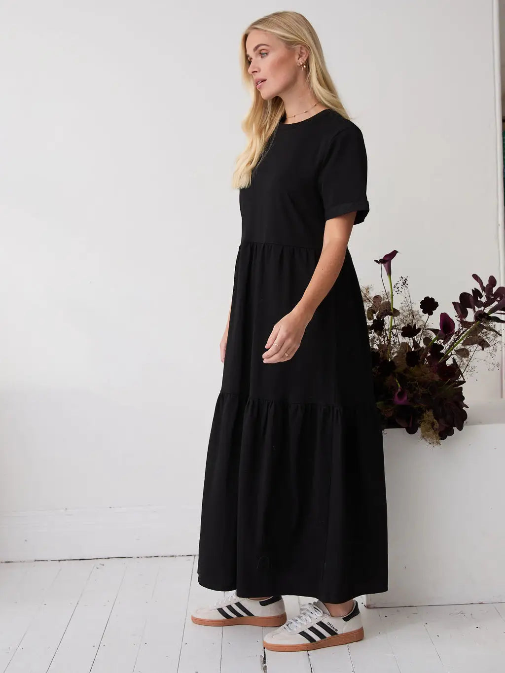 HARLOW JERSEY DRESS BLACK