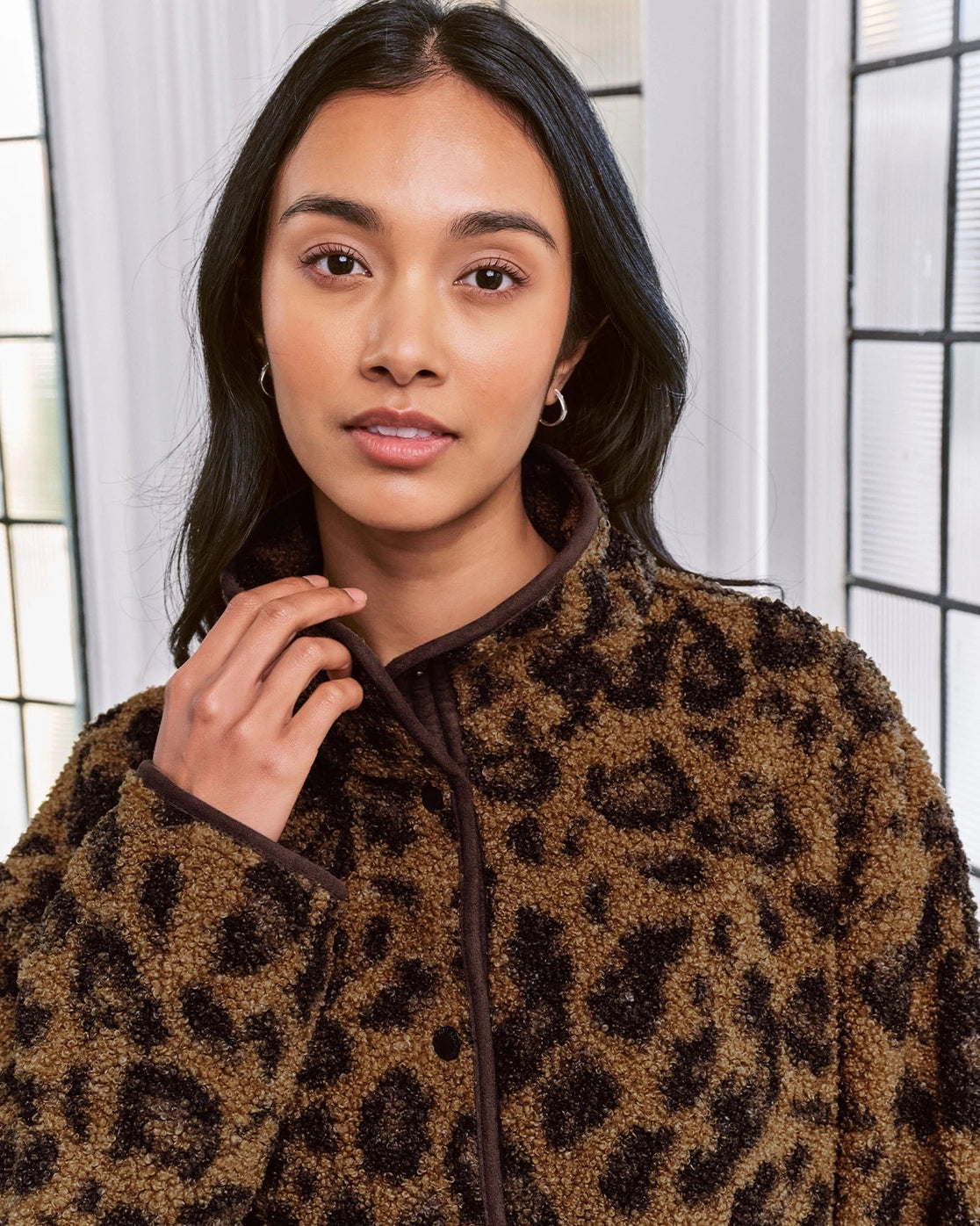 BORG FLEECE LEOPARD