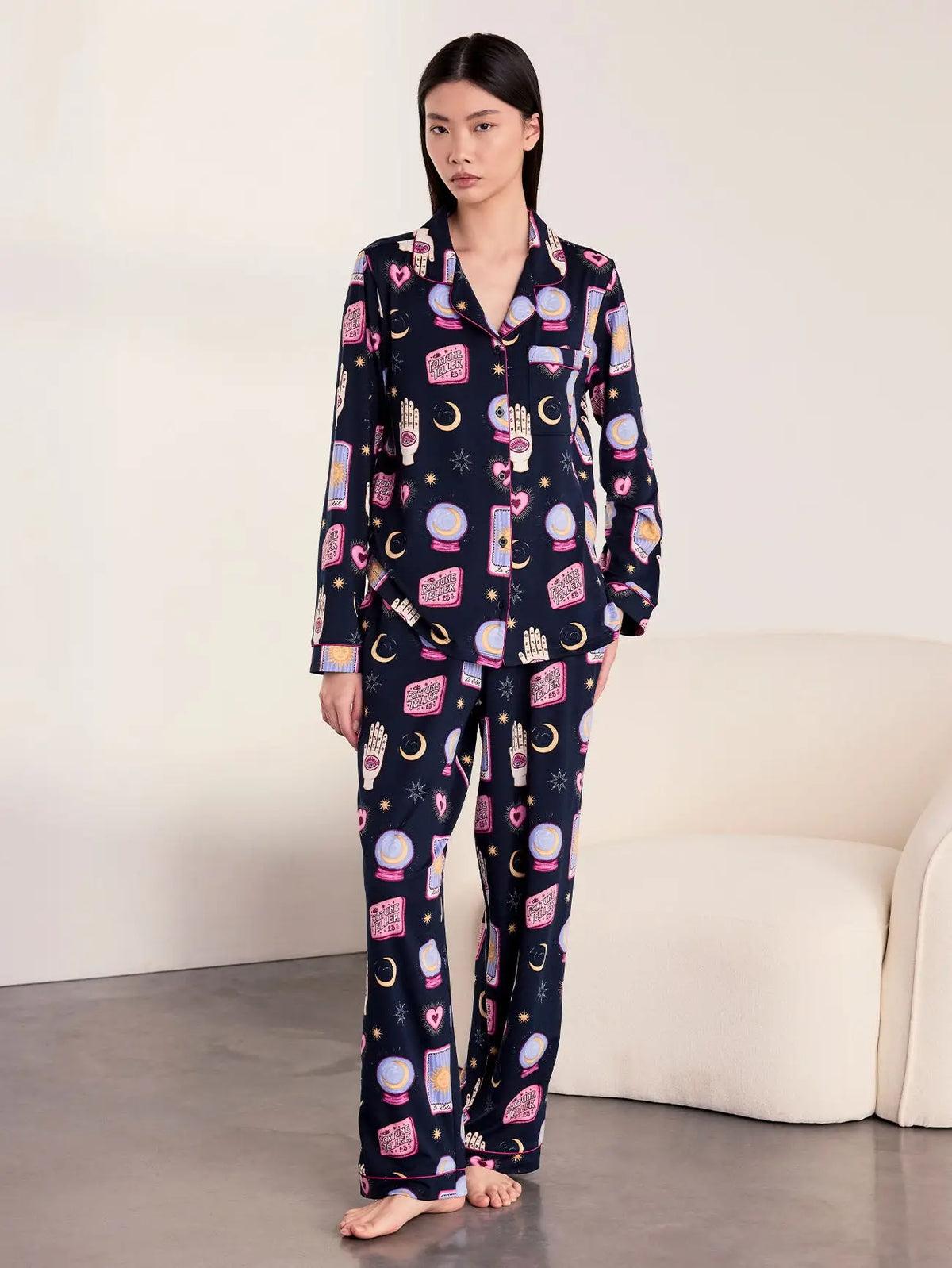 SOFT FORTUNE TELLER PYJAMA SET LONG
