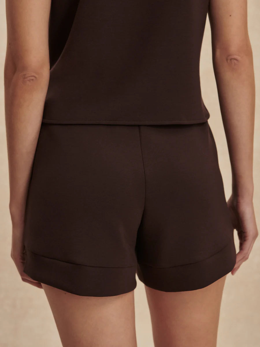 ATRIUM DOUBLESOFT HIGH RISE SHORT 4.5" COFFEE BEAN