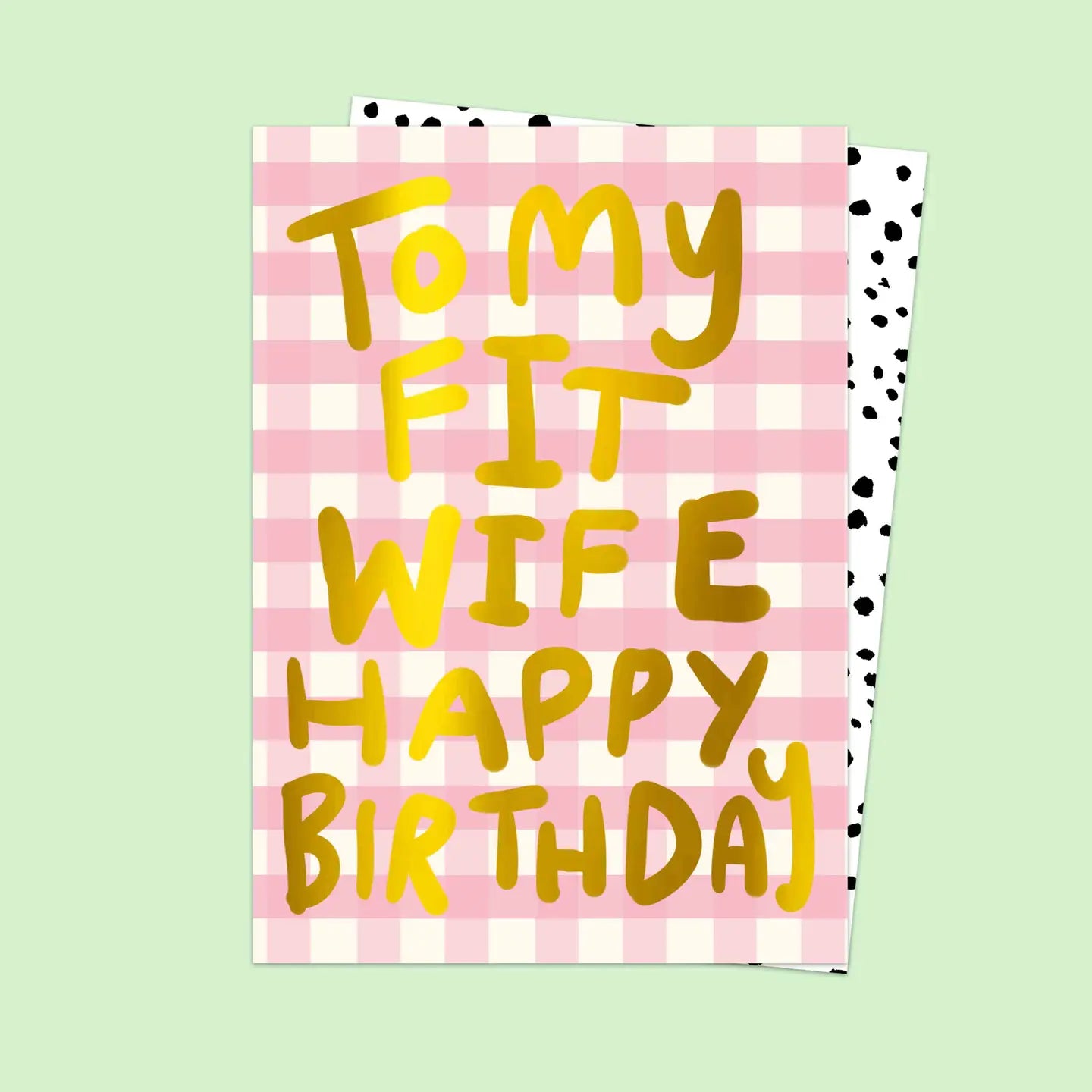 BIRTHDAY FIT WIFE CARD