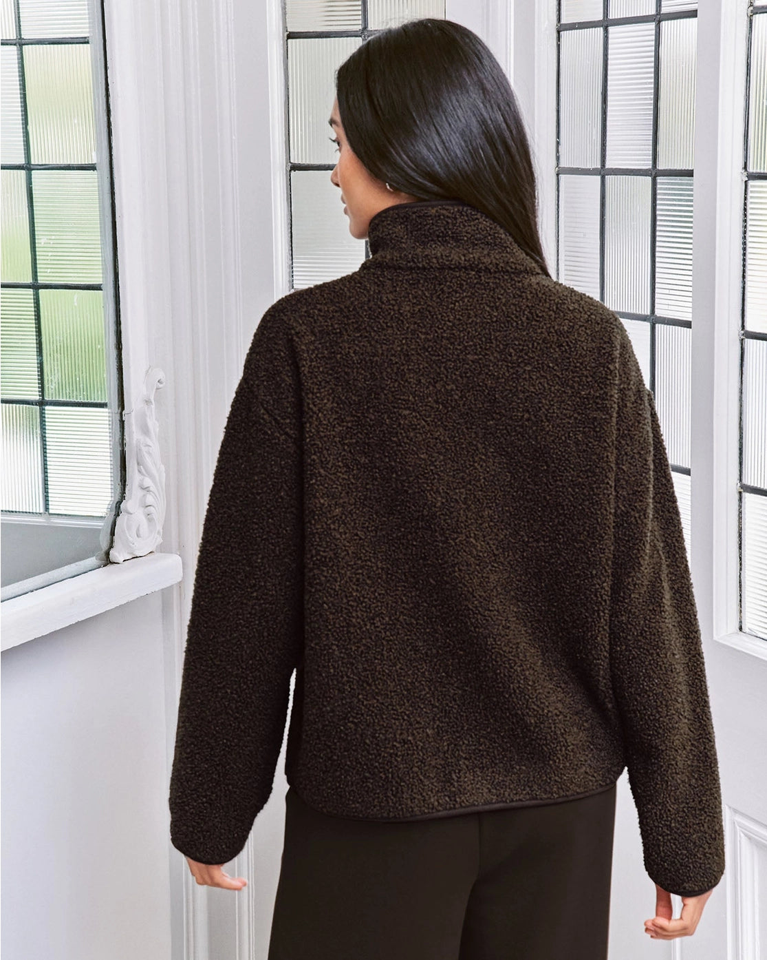 BORG FLEECE BROWN
