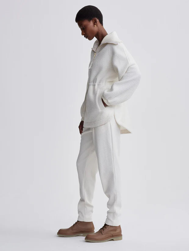 PARNEL 1/2 ZIP FLEECE EGRET