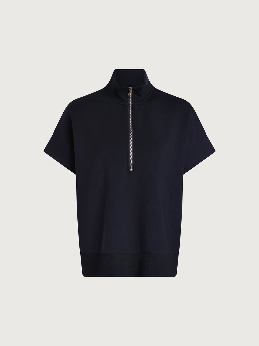 RITCHIE SS ZIP SWEAT NAVY