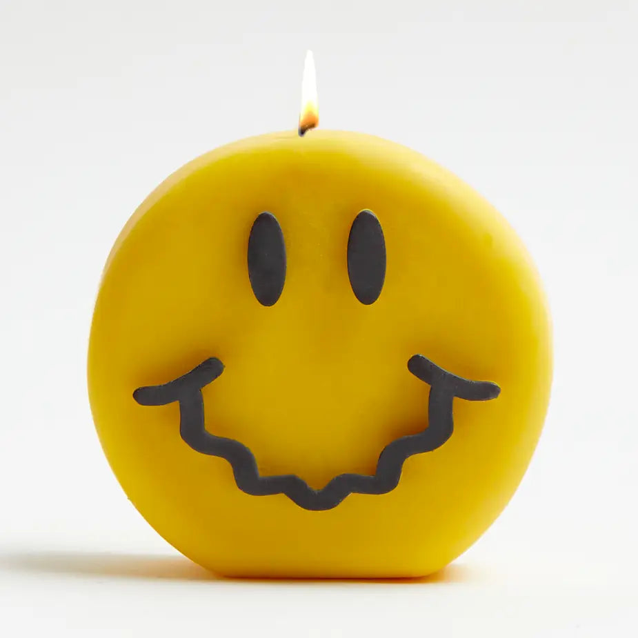 SMILEY GET WAVEY CANDLE YELLOW
