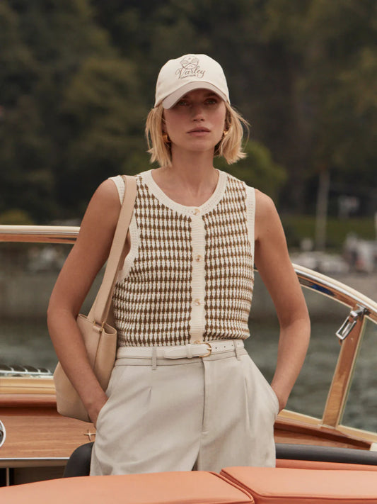 AURA KNIT TOP EGRET OLIVE