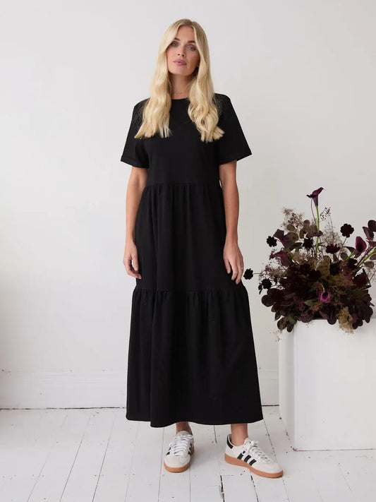 HARLOW JERSEY DRESS BLACK