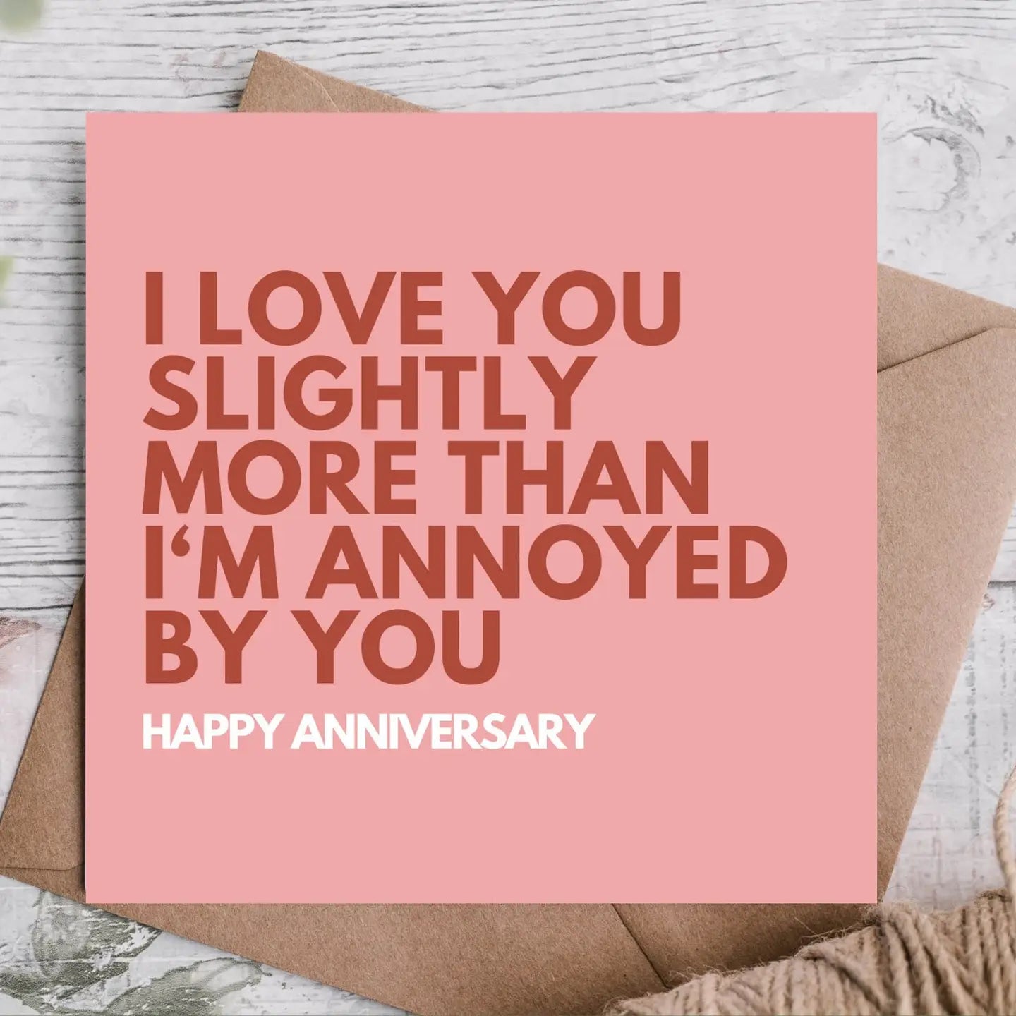 SLIGHTLY ANNOYED CARD