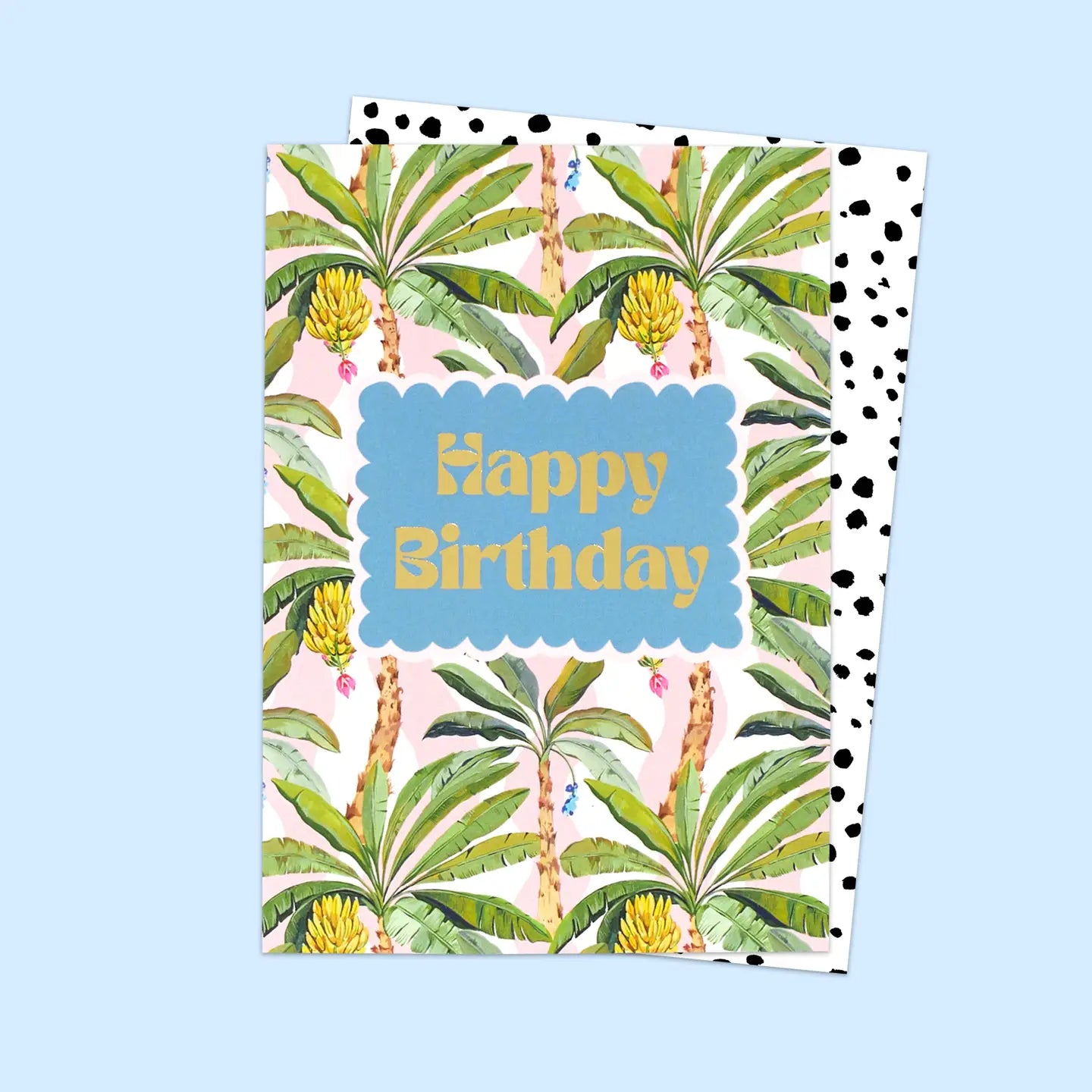 BIRTHDAY BANANA PALM TREE CARD
