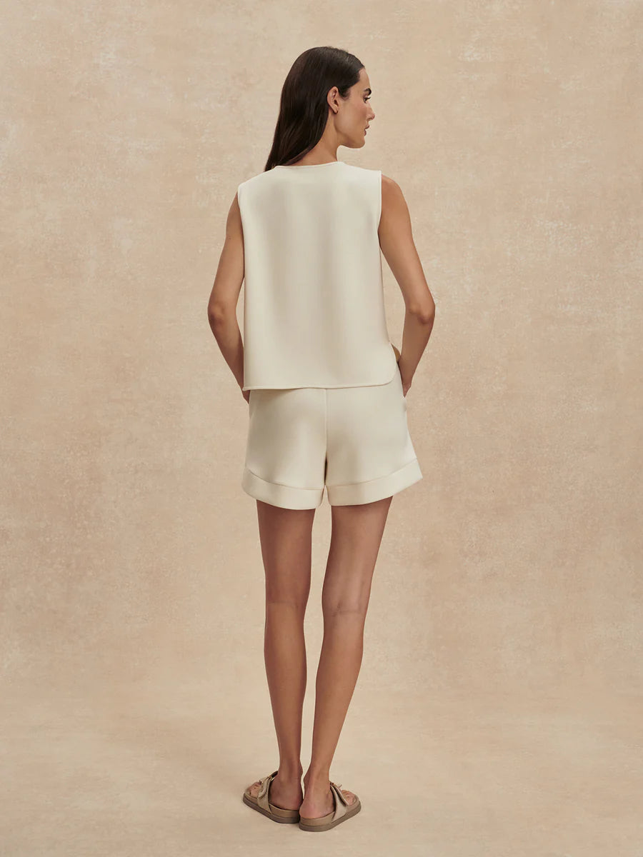 ATRIUM DOUBLESOFT HIGH RISE SHORT 4.5" PRISTINE