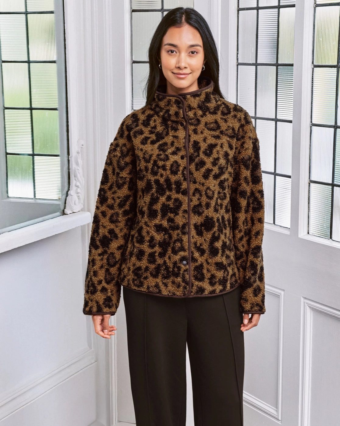 BORG FLEECE LEOPARD