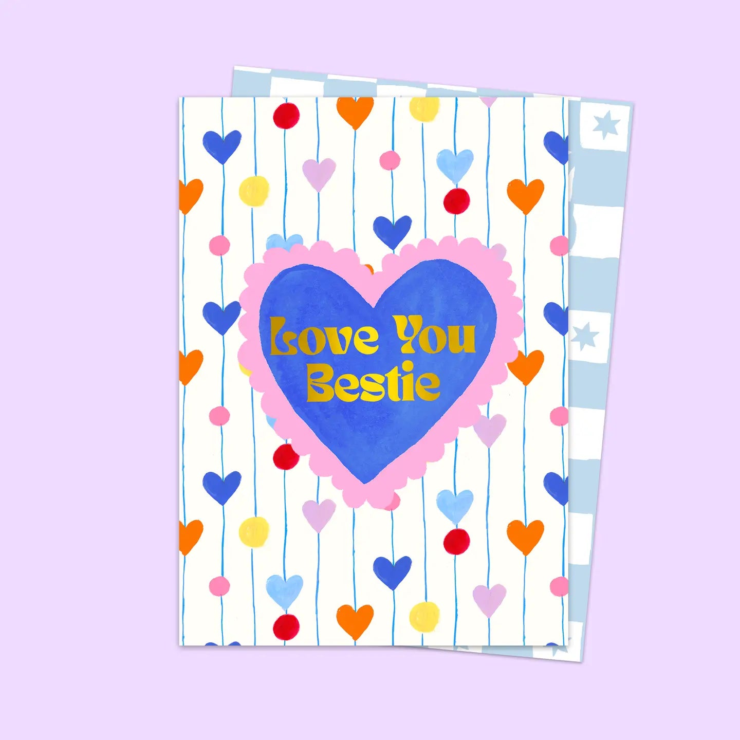 LOVE YOU BESTIE HEART CARD