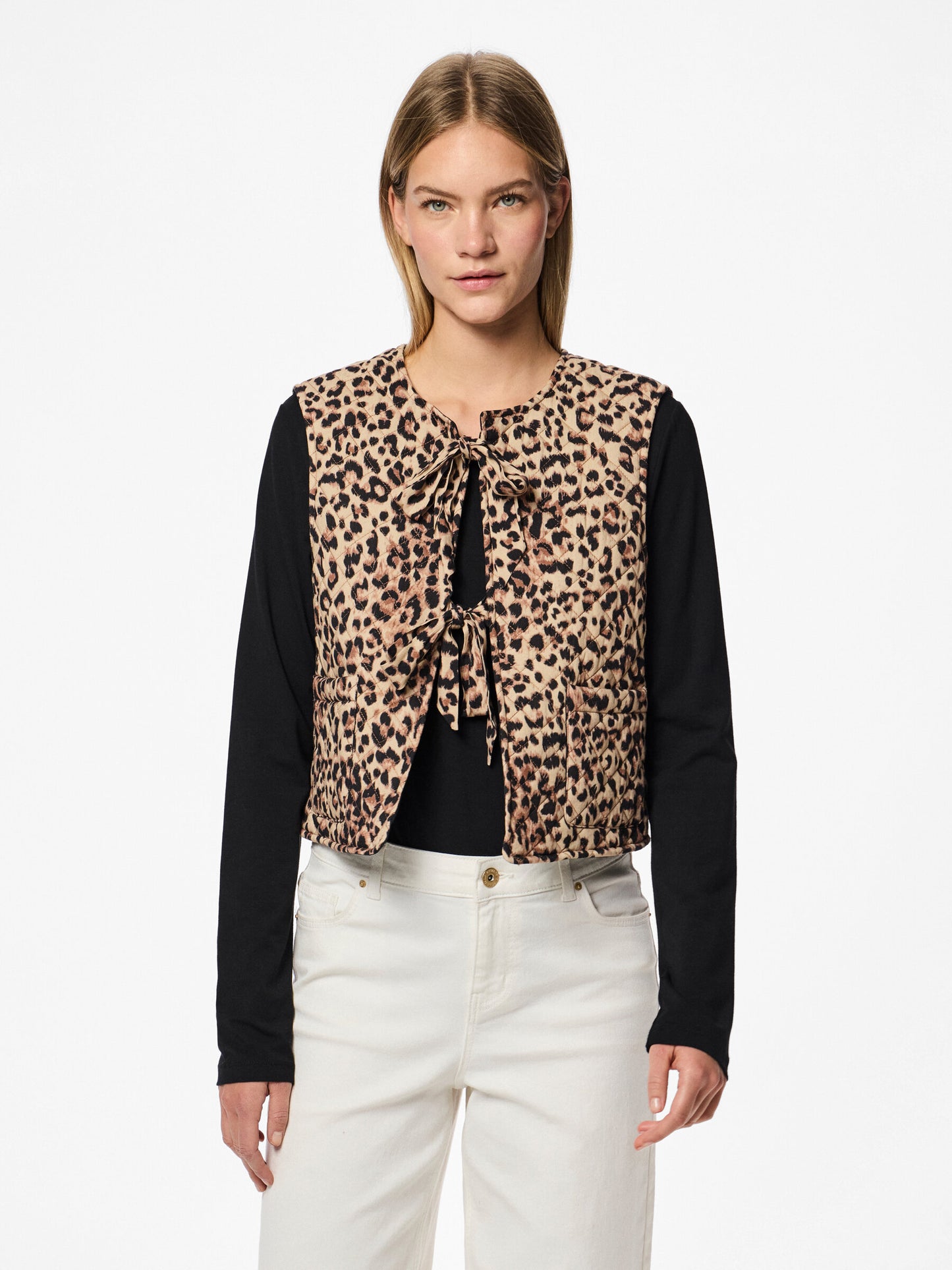 ARIA VEST TANNIN LEOPARD