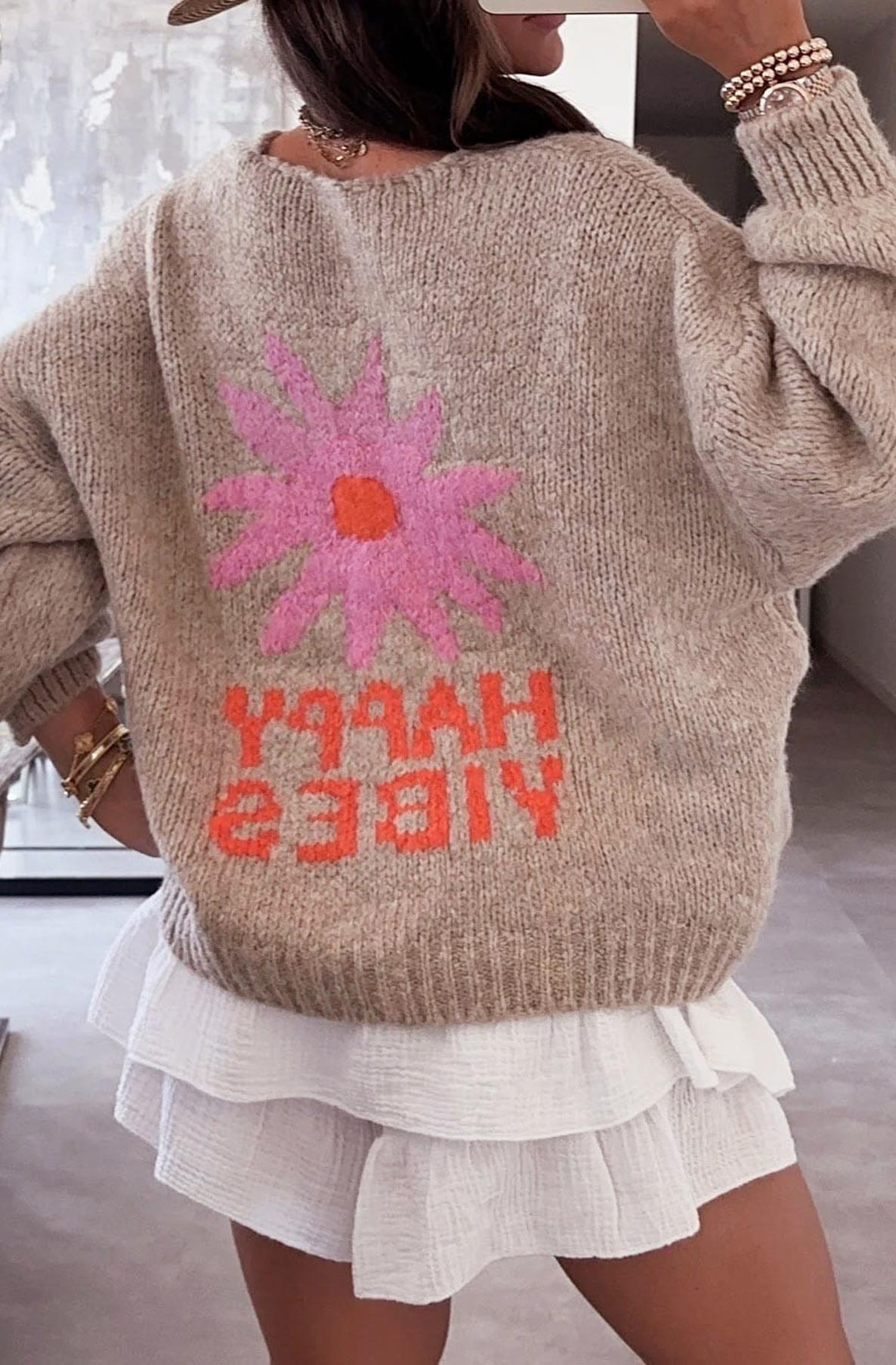 IBIZA CARDIGAN STONE