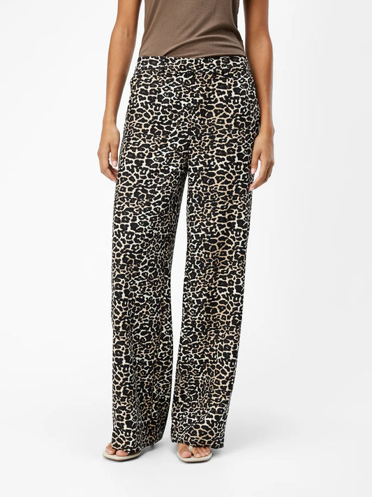 LISA WIDE LEG PANT HUMUS LEO