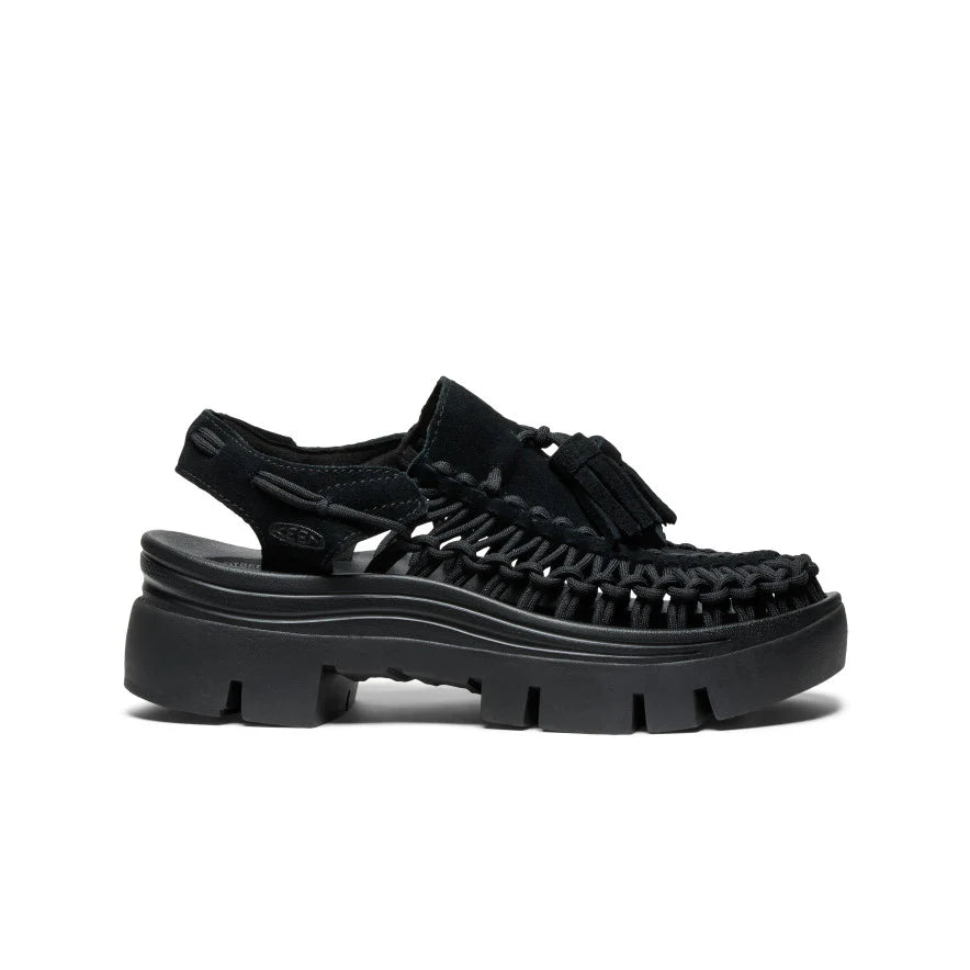 UNEEK PLATFORM BLACK BLACK TASSEL