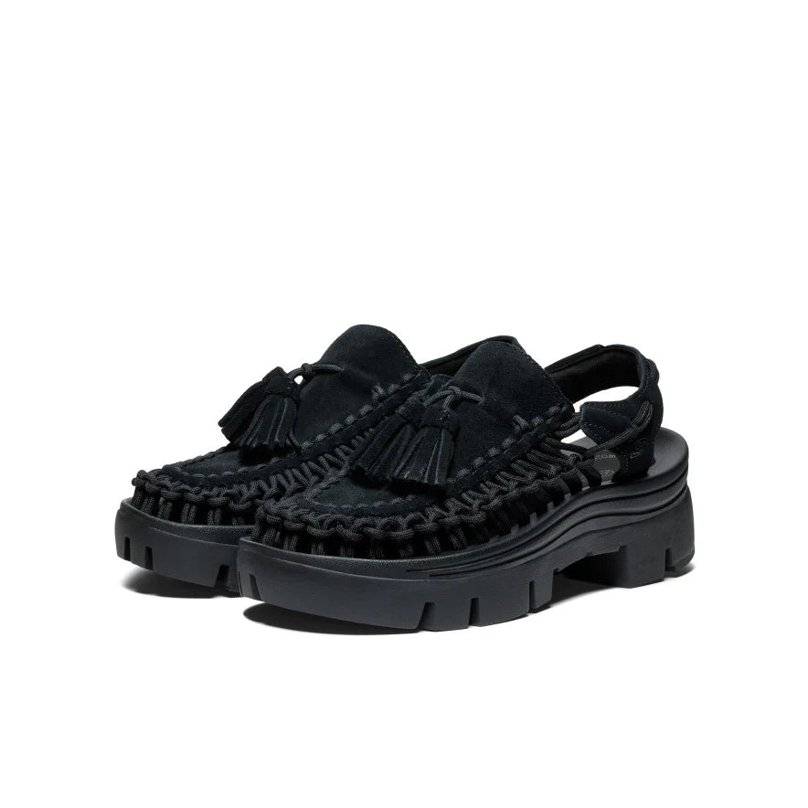 UNEEK PLATFORM BLACK BLACK TASSEL
