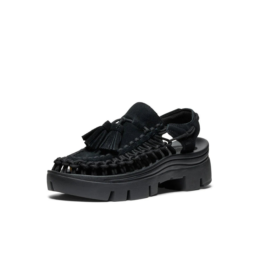 UNEEK PLATFORM BLACK BLACK TASSEL