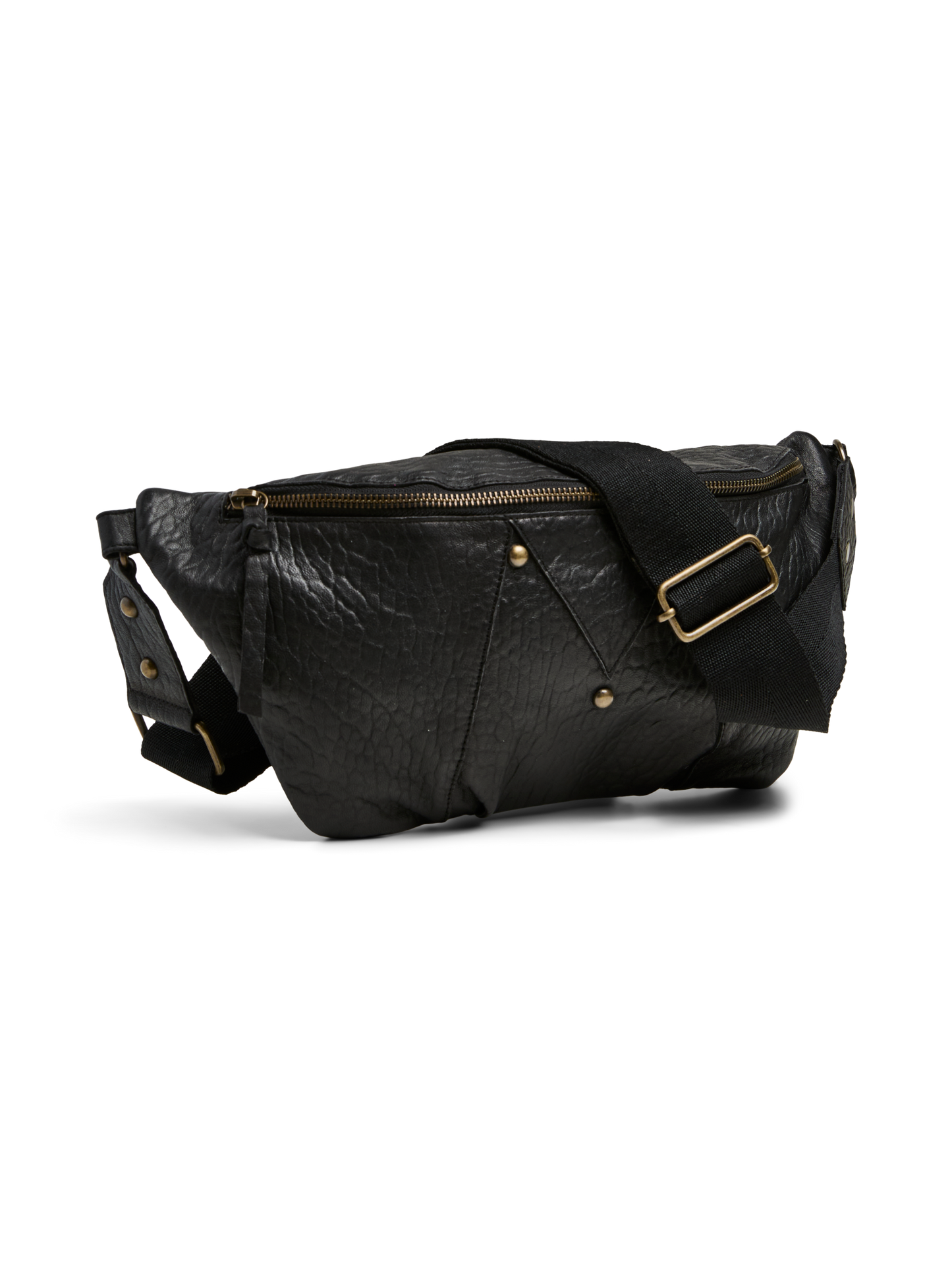 ANDI LEATHER BLACK BUMBAG