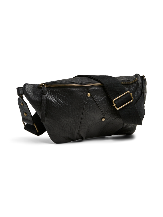 ANDI LEATHER BLACK BUMBAG