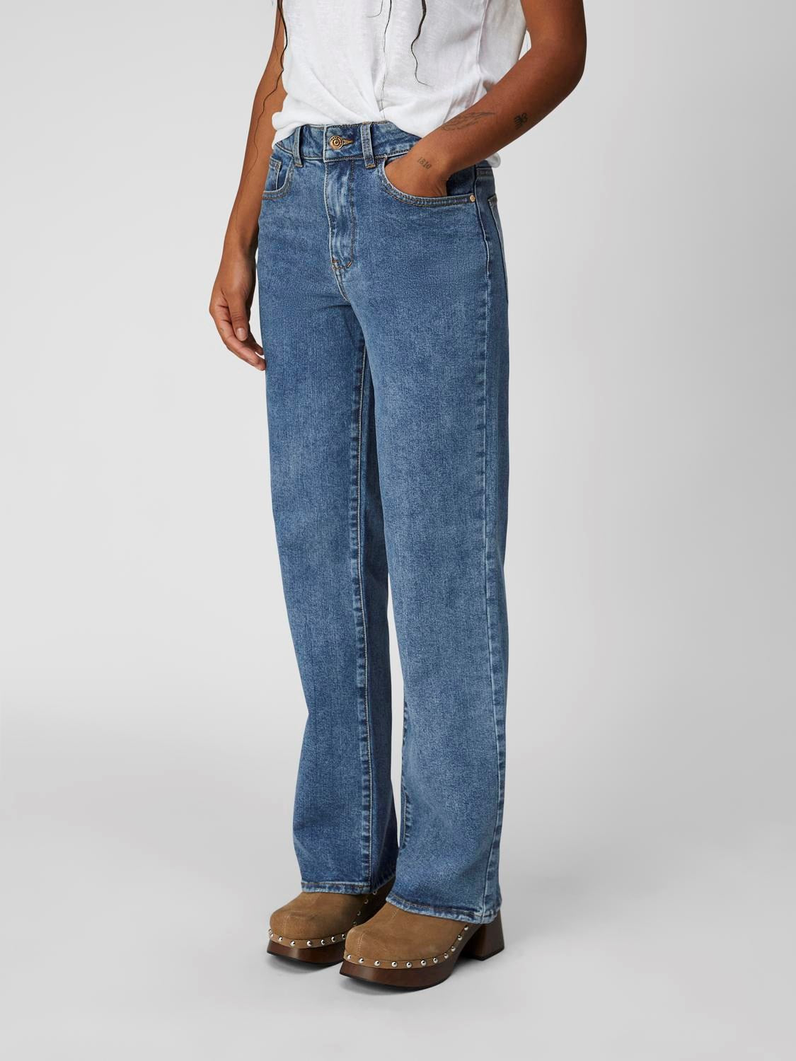 MARINA MID WASH DENIM JEANS