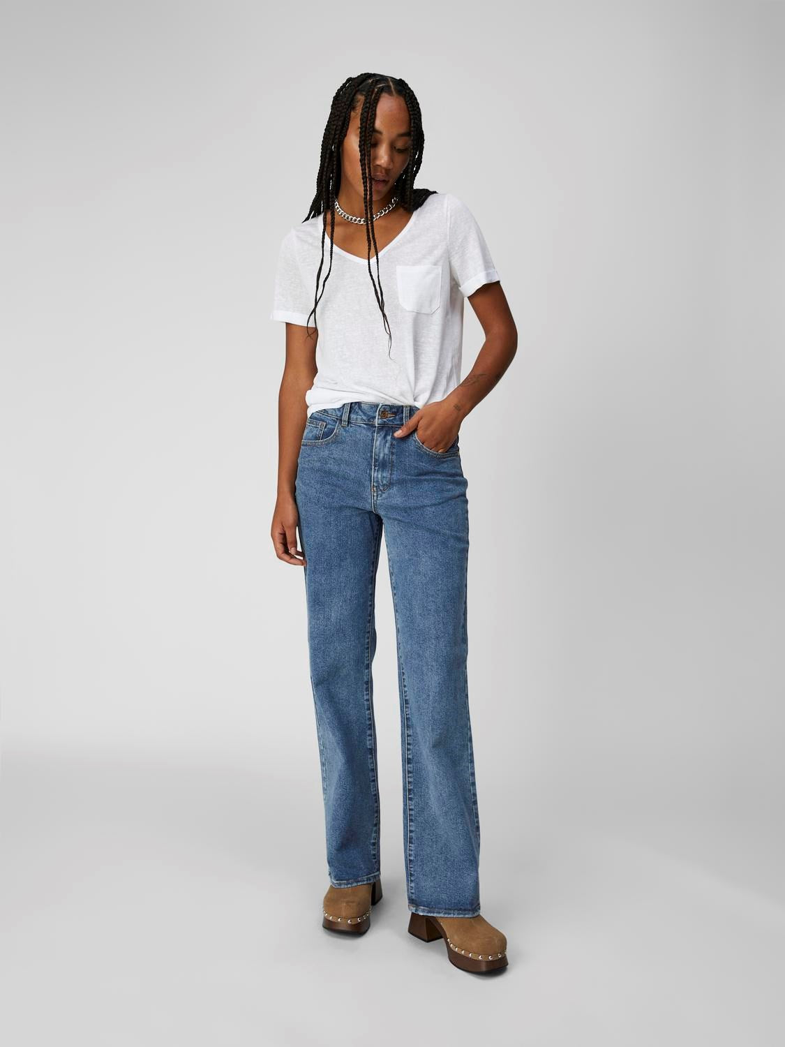 MARINA MID WASH DENIM JEANS