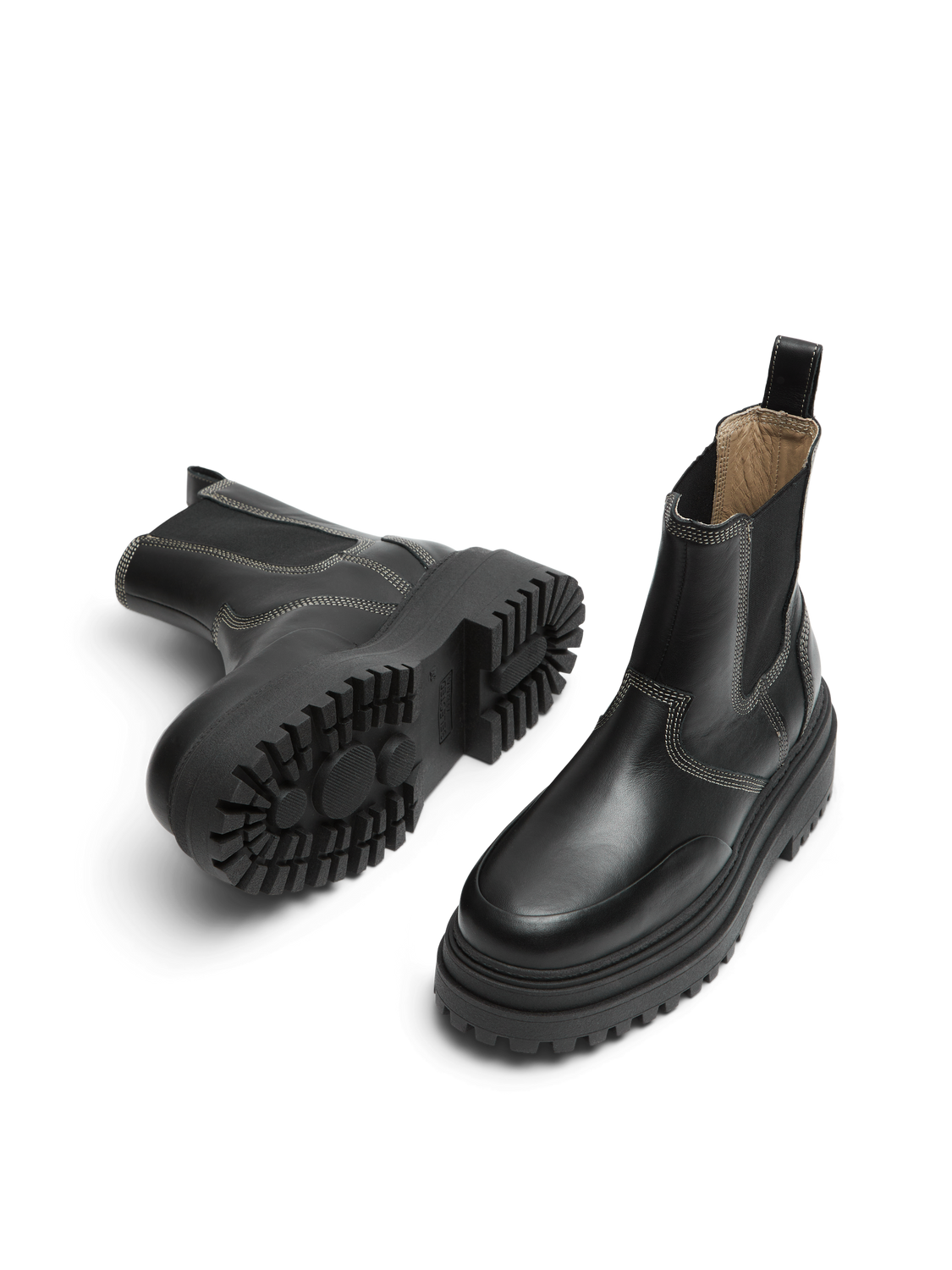 EMILY LEATHER CHELSEA BOOT BLACK