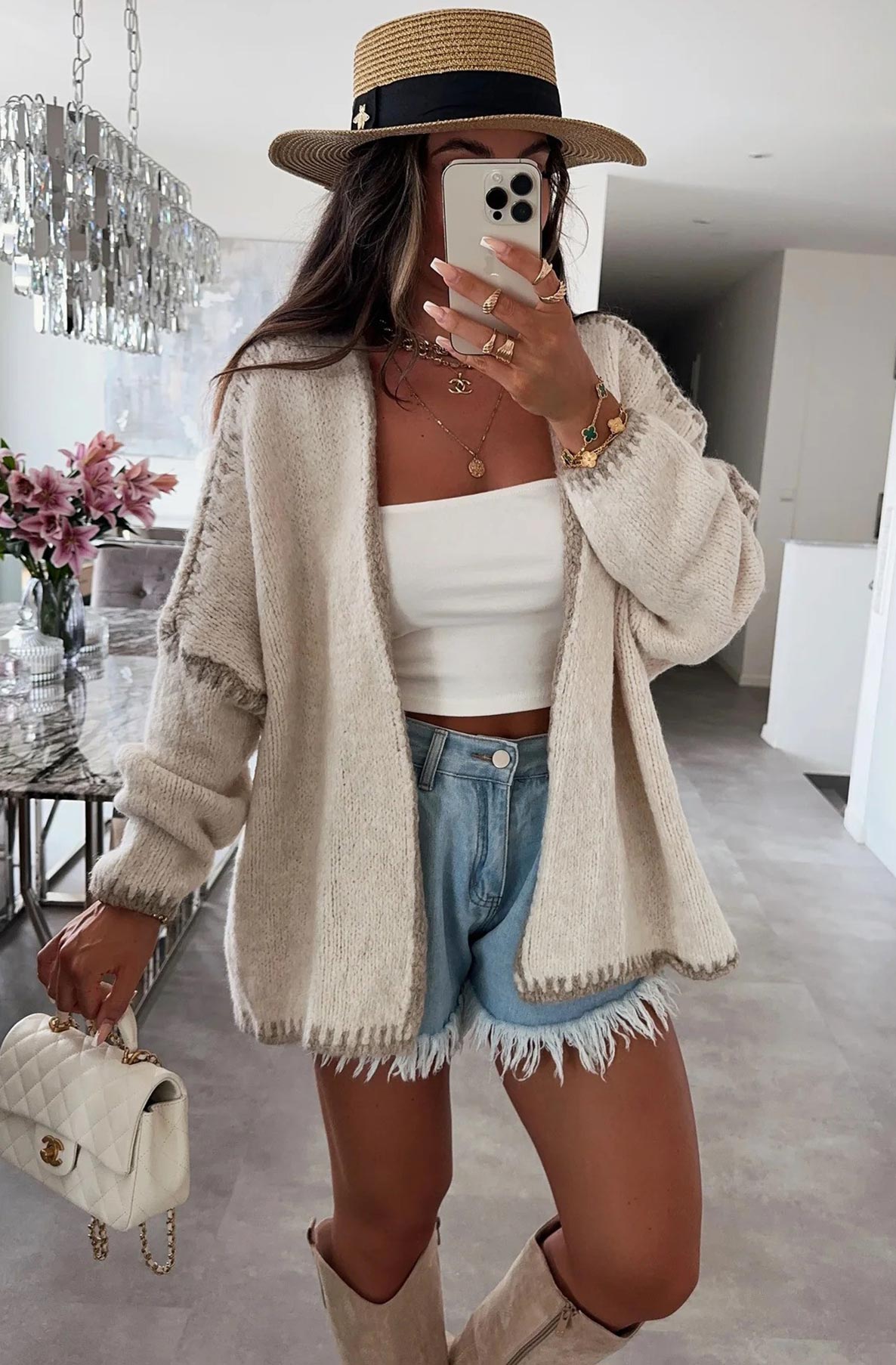 TWAIN CARDIGAN STONE