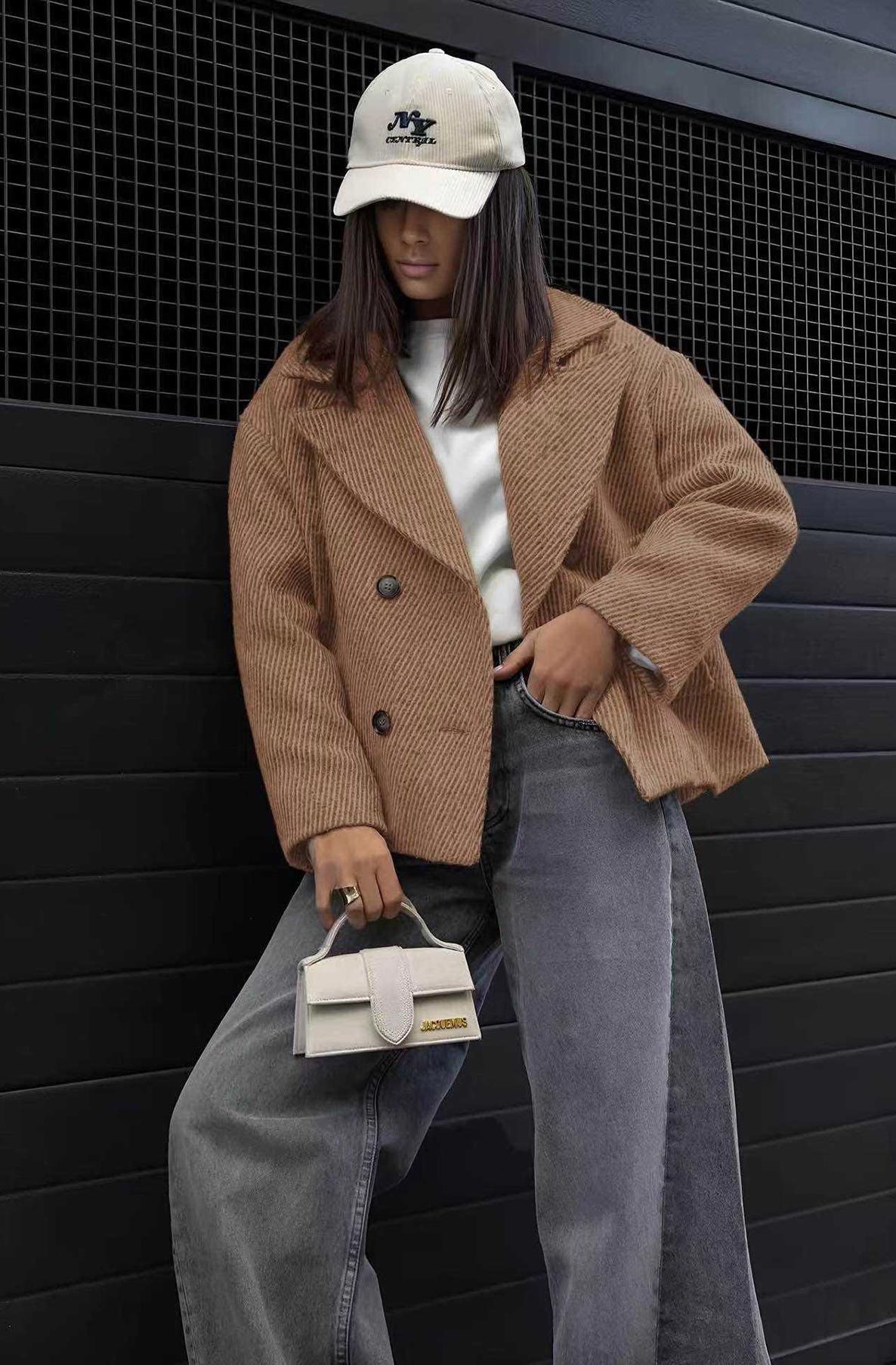 BARNES OVERSIZED COAT CAMEL
