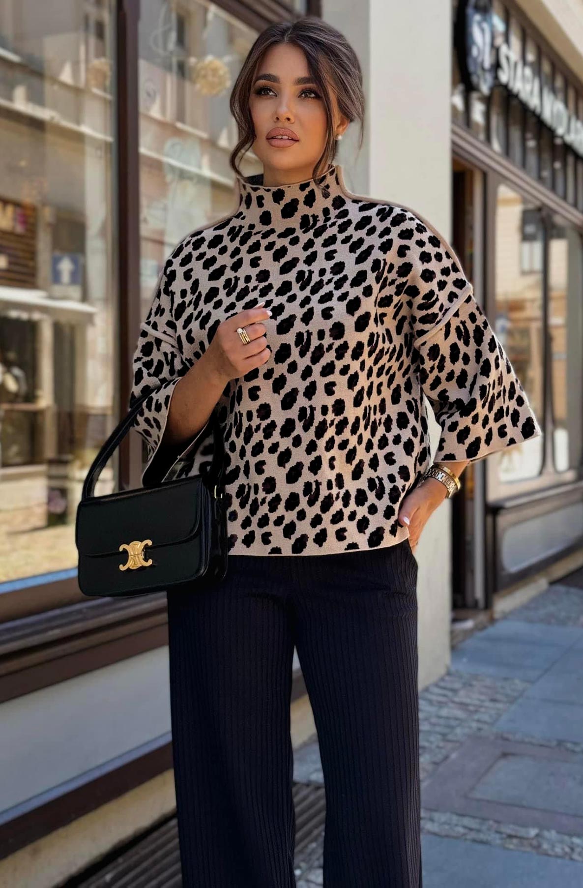TARA LEOPARD KNIT