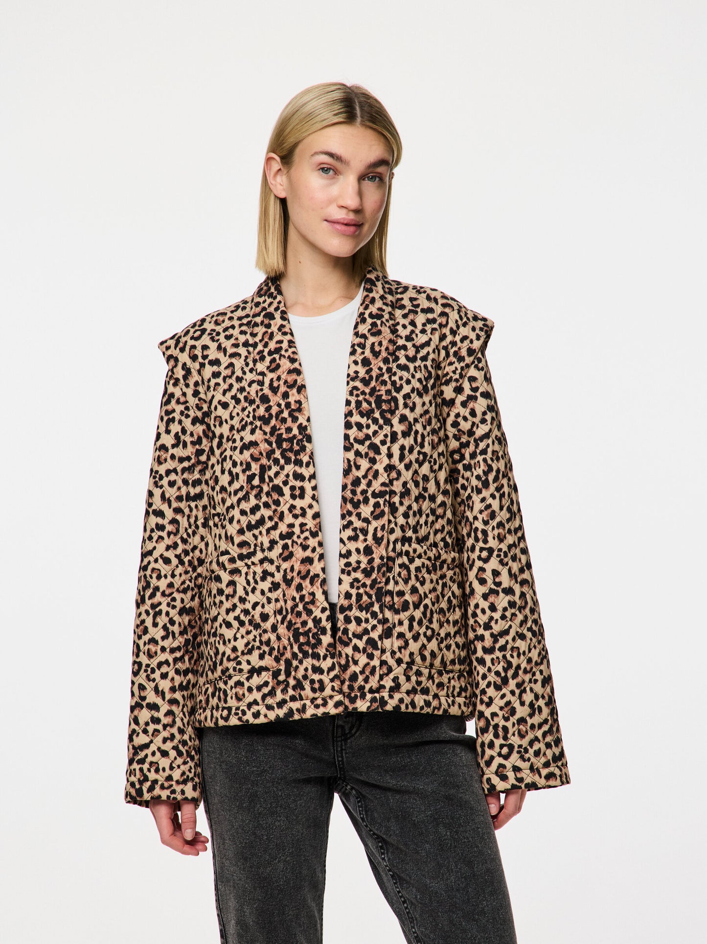 AROLINE JACKET TANNIN LEOPARD