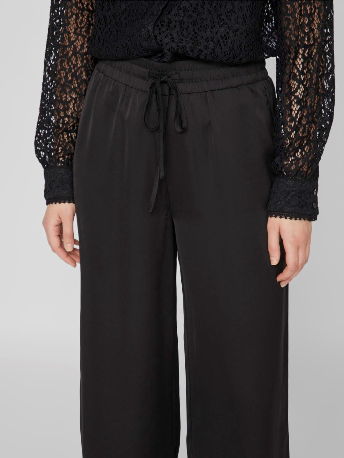 ELLETTE WIDE LEG TROUSER BLACK