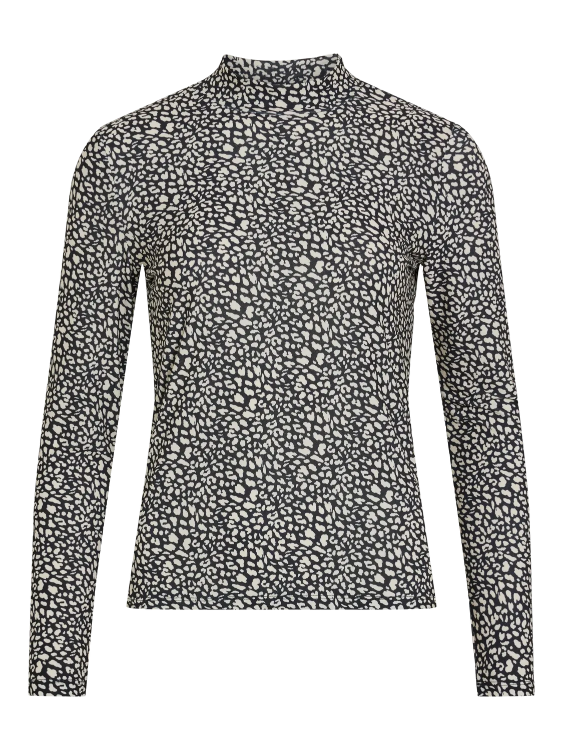 LEOA ROLL NECK TOP CHEETAH BIRCH