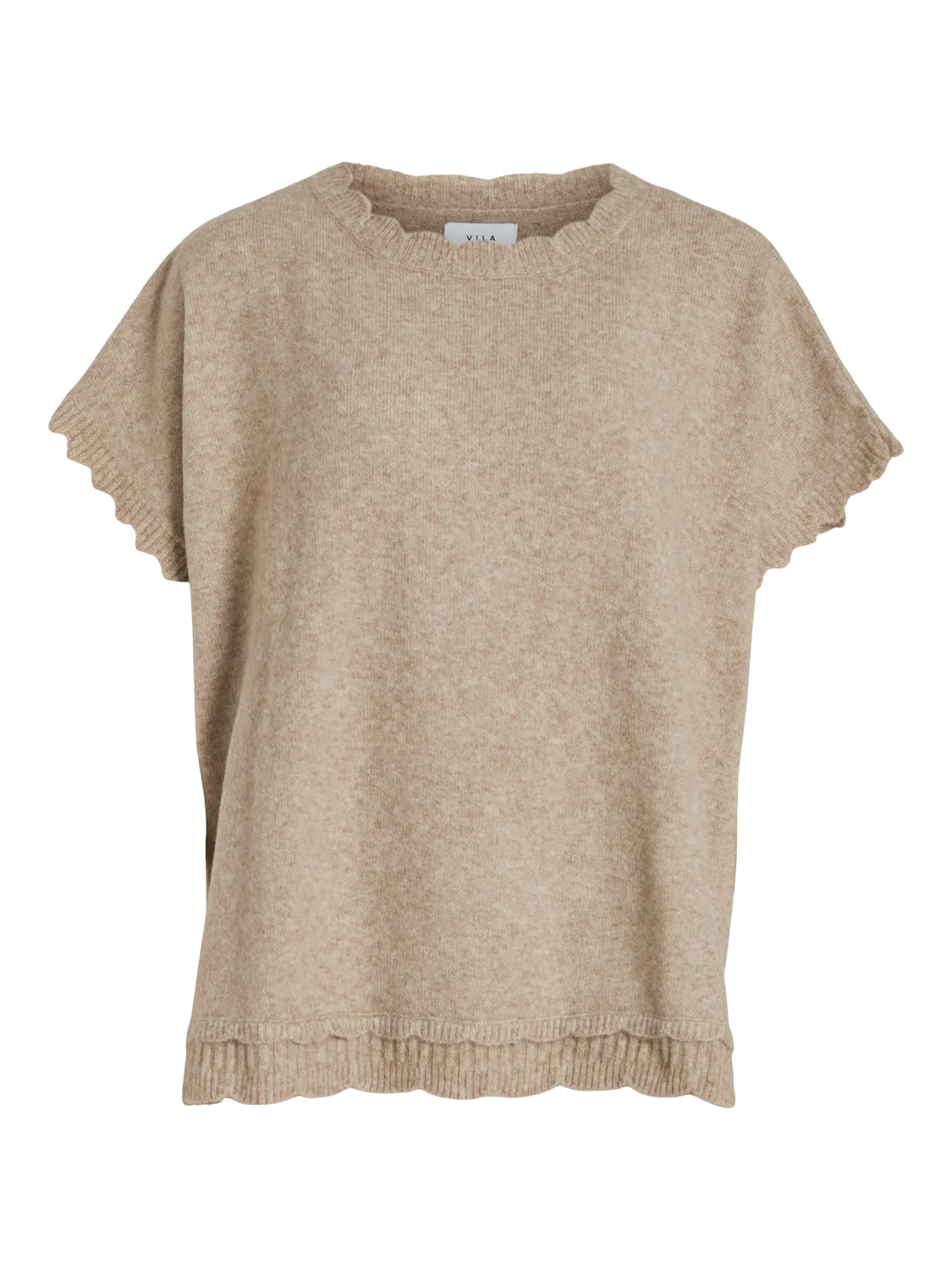 SUMMER PONCHO NATURAL MELANGE