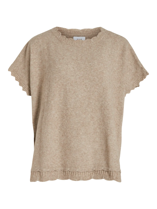 SUMMER PONCHO NATURAL MELANGE