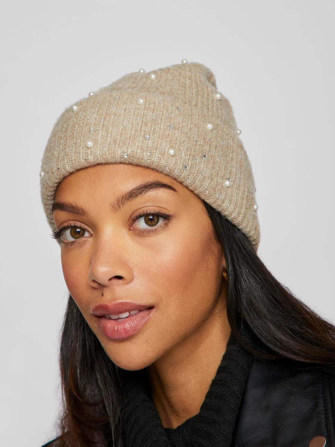 SUMMER PEARL BEANIE NATURAL