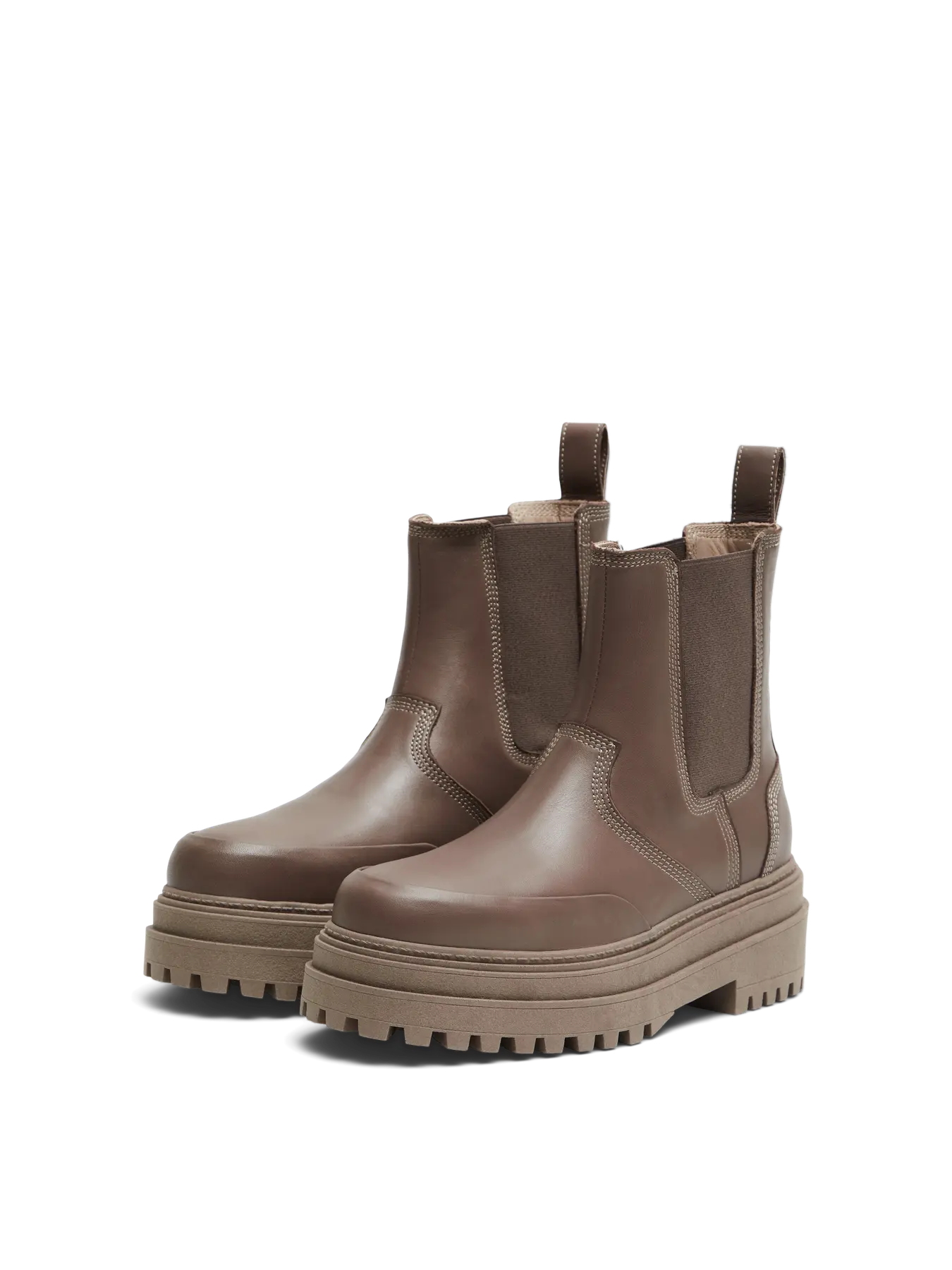 EMILY LEATHER CHELSEA BOOT ALMONDINE
